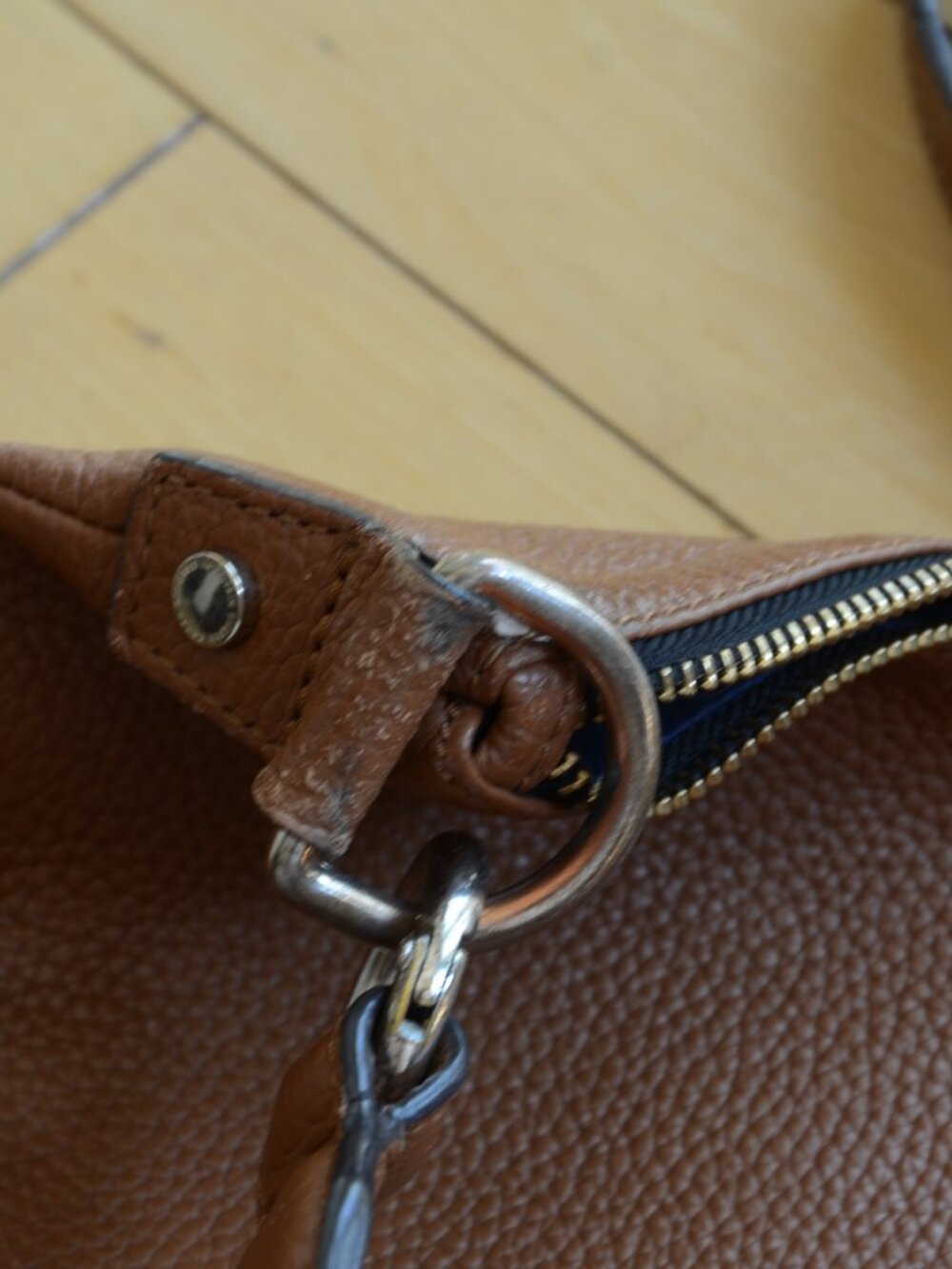 Boden brown pebbled leather hobo shoulder bag - Picture 12 of 13